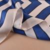 1PC Women's Stripe Print Thin Silk Satin Bohemian Casual Neck Scarf Shawl Lightweight Fashionable Ladies' Wrap
