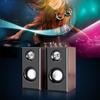 Computer Speakers Usb Powered Surround Sound Wooden Desktop Wired Loudspeakers Bass Stereo Subwoofer