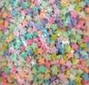 TX53 100pcs 9mm Mix Cream Color Acrylic Beads Exquisite Crafted Handmade Flower Geometry Necklace Pendants Material Jewelry