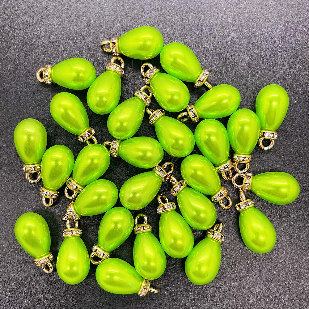 Lustrous Teardrop Imitation Pearl Pendant DIY Charm Jewelry Accessories