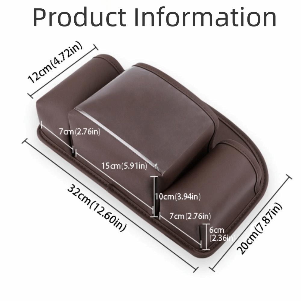 Leather Material Car Back Seat Organizer Car Storage Organizer  Road Trip Essentials