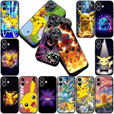 Phone Cover for Motorola Moto G55 G45 G75 G85 G13 Edge 50 30 Fusion 40 NEO Ultra Pro Soft Case P-Pokemons GO Gengar P-Pikachus