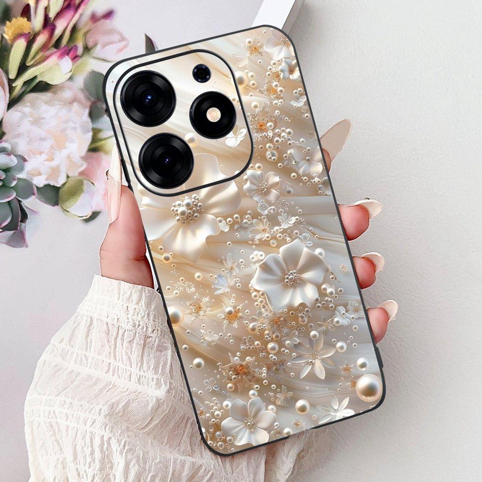 For Tecno Spark 10 Pro Case KI7 Silicone Cute Fashion Flower Cool Painted Soft Back Cover For Techno Spark 10 Pro Phone Case K17