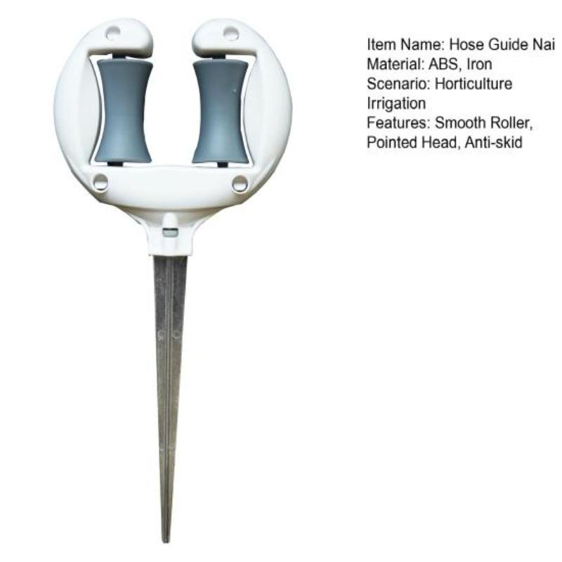 Guida per tubo da giardino Chiodo per posizionamento tubo acqua dolce Tenuta Rullo liscio a risparmio di manodopera Testa appuntita Antiscivolo Esterno