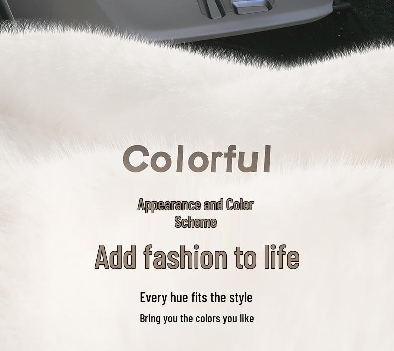 Winter Plush Cute Cartoon Car Seat Cushion - High-End Interior Accessory