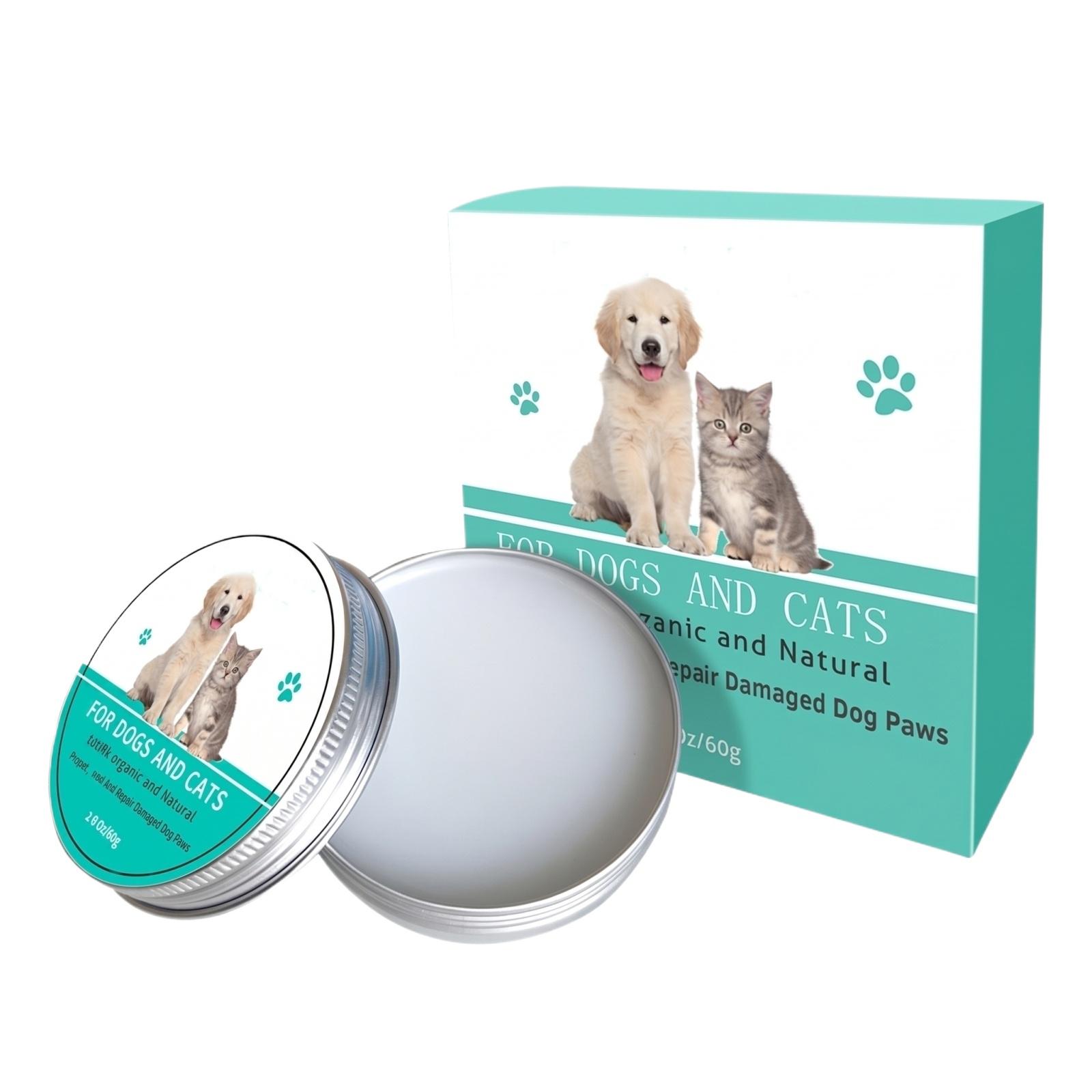Pet Paw Balm for Dogs and Cats Organic Natural Paw Care Cream Moisturizing Repairing Damaged Paw Pads Soothing Protection for Pets