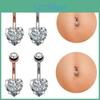 Rings Pc Belly Button 1 Nail 14g Surgical Steel Navel Rings Dangle Navel Body Piercing Jewelry