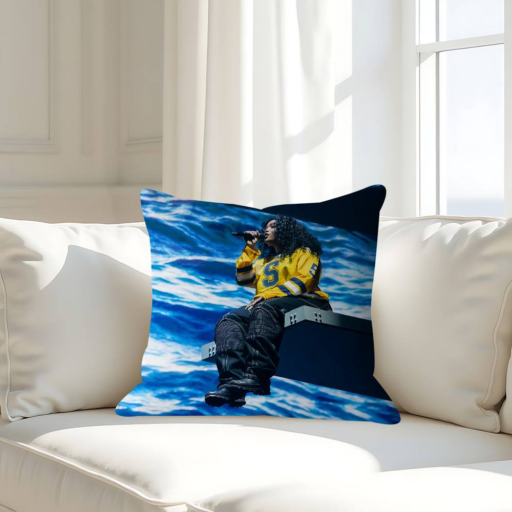 

Поп-певица Sza Наволочка Чехол для подушки Декор Наволочка Принт Чехол для подушки Для дивана 16x16Inch