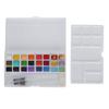 Aquarellfarbset Zuhause Draußen Leuchtende Farbe Perlglanz Aquarellpigment mit Box(18 Farben Konventionelle Farbe 6