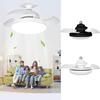 Ceiling Fans With Lights 85-265V Retractable LED Ceiling Fan With Remote Control Household Noiseless Blower Cooling Device