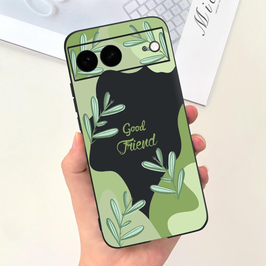 Für Google Pixel 7 Pro Hülle Weiche Silikon Handyhülle Für Pixel7 Google 7Pro Stoßfänger Niedliche Mode Cartoon Hülle Katze Mond Nacht Tasche