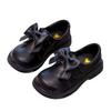 Girls Leather Shoes Spring Bow Performance Shoes Soft Sole Fashion Loafers Mary Jane Shoes for Kids