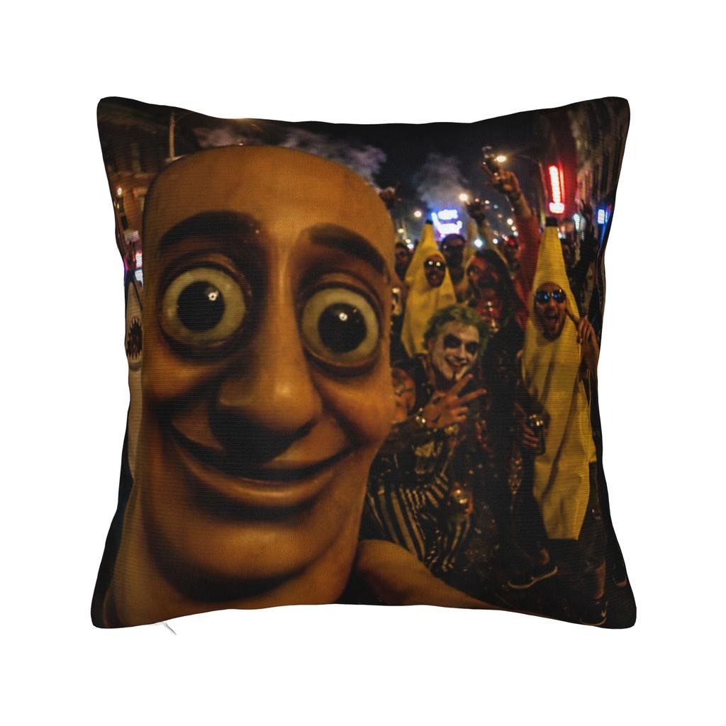 Pillow Case Motion At Your Front Door Tung Sahur John Pork Ai Baby Meme Custom Pillow Cover For Couch Sofa Bedroom Pillowcases