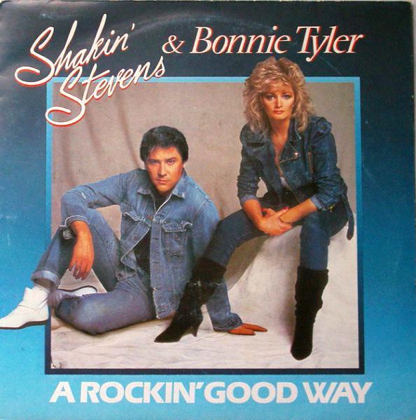 

7inch Record SHAKIN STEVENS & BONNIE TYLER - A Rockin Good Way A4071 Epic 1983 UK Rock Used