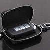 Genuine Leather Key Case Zipper Key Cover Car Accessories Tools for Skoda RS Rapid Yeti Karoq Vision Octavia Kodiaq Kamiq Fabia  BI7