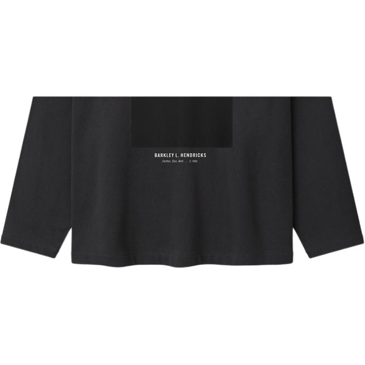 Fear of God Essentials NBA x Barkley Hendricks Long Sleeve V-Neck Tee Faded Black Unisex Tops 125BH264701F