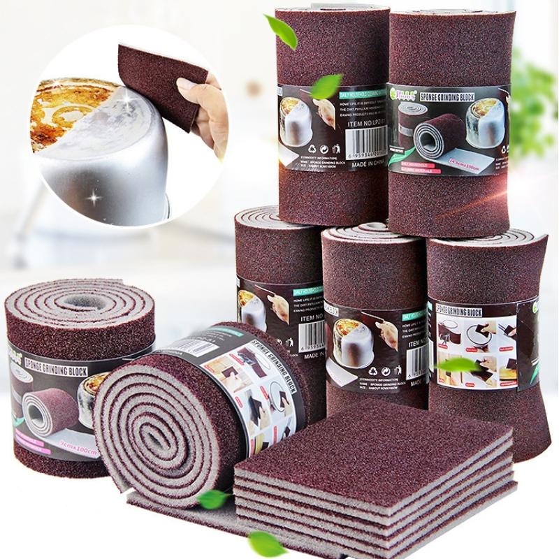 1/2/4/6/10Pcs Sponge Wipes Effortless Kitchen Cleaning Magic for Pot Bottom, Rust Stainless Steel Pot, and Dish Washing