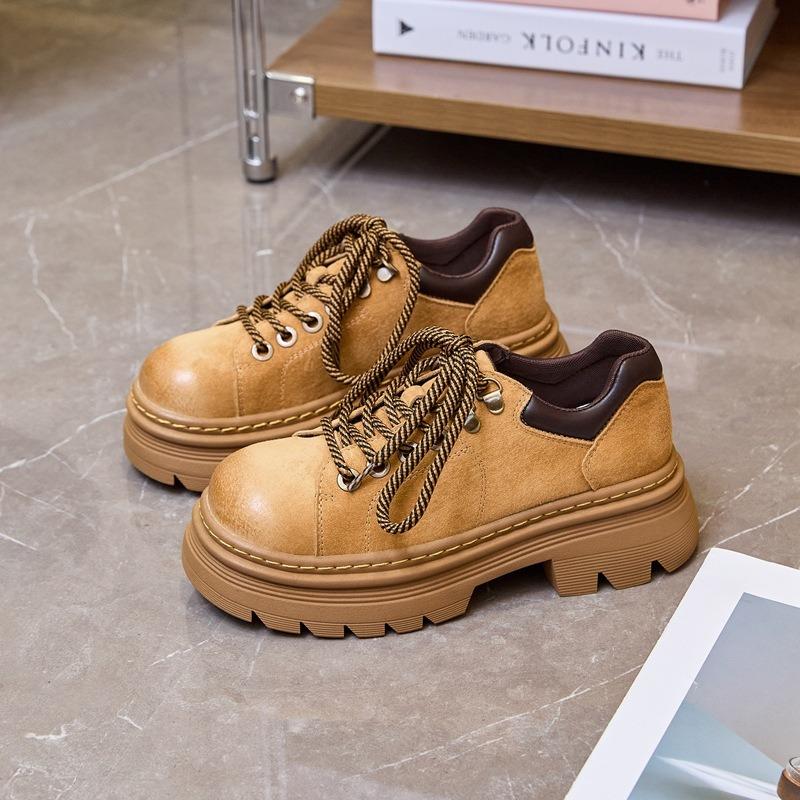 

Платформа весна новий JK коледж стиль маленькі шкіряні туфлі ретро низькі на шнурівці одинарні туфлі 40