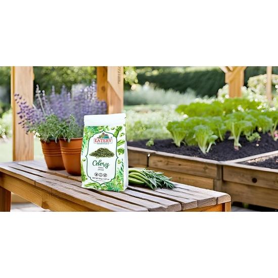 Saipro's EATERY HARVEST Celery Flakes 100 gm(50 g*2 packs), Dried Celery Leaves For, dips for crunch, in soups smoothies for a mild flavor Spices