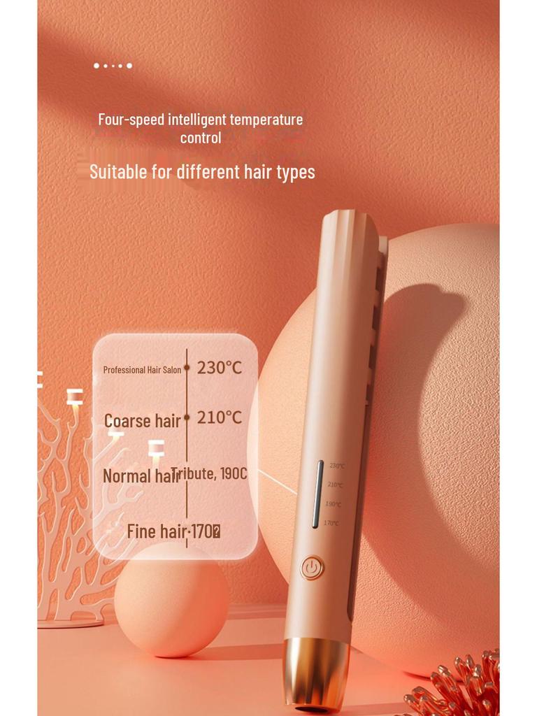 Mini Corn Curling Iron with Skull Pad for Fluffy Hair and Root Lift