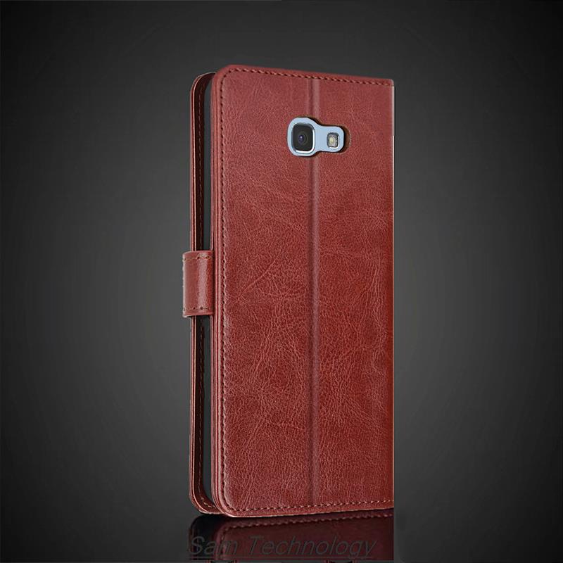 Card Holder Cover Wallet Phone Case for Samsung Galaxy A7 2017 A720F A7200 Pu Leather Flip Cover Retro Wallet Fundas Coque