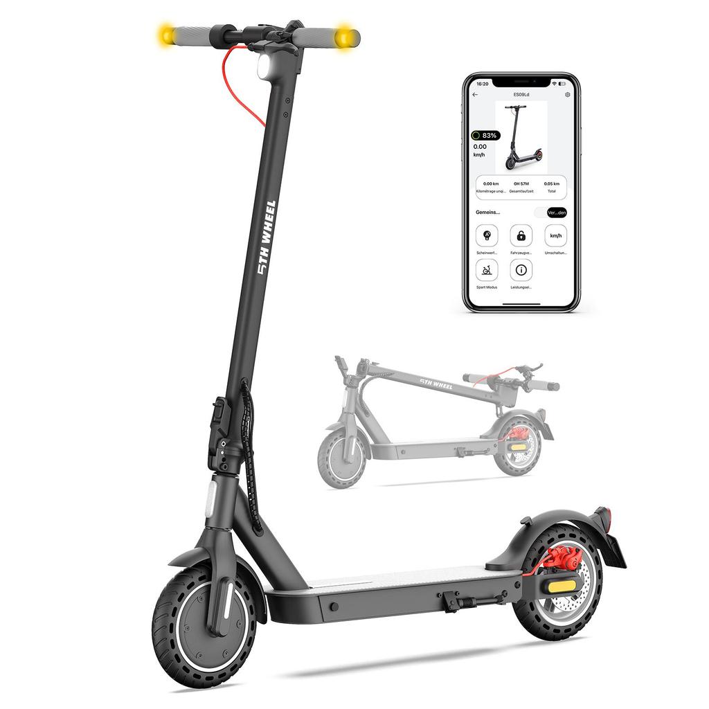5TH WHEEL E30 Electric Scooter With ABE Certification 350W Motor 8.5 Inch Run-Flat Tires 36V7.5Ah Battery Urban Commuting Folding E-Scooter