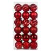 36PCS Tree Decor Set Xmas Tree Ornaments Holiday Party Supplies  Christmas Tree Decorating