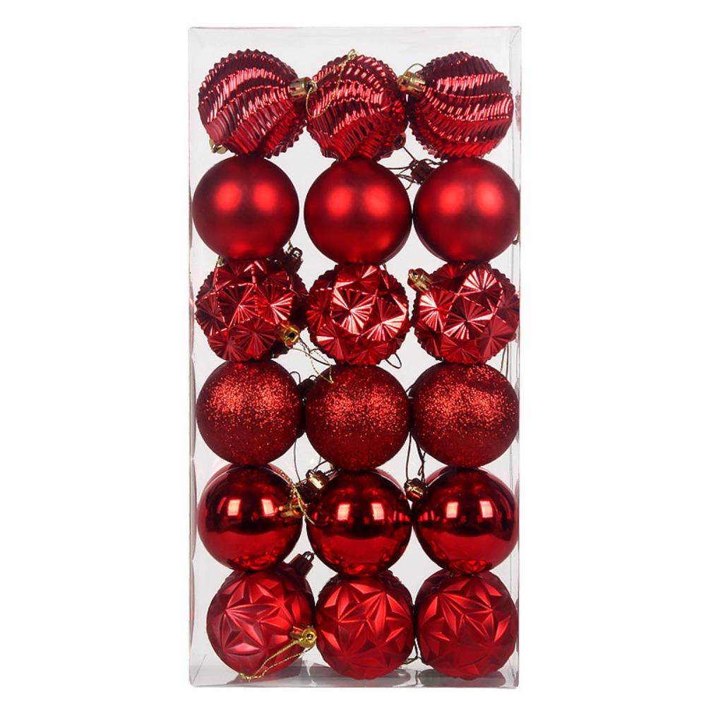 36PCS Tree Decor Set Xmas Tree Ornaments Holiday Party Supplies  Christmas Tree Decorating
