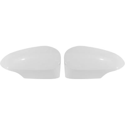 Motoforti 1 Pair Door Wing Mirror Cover for Toyota Yaris 2012-2019 Left Right Outside Rearview Mirror Shells Cap Housing for Toyota Yaris White