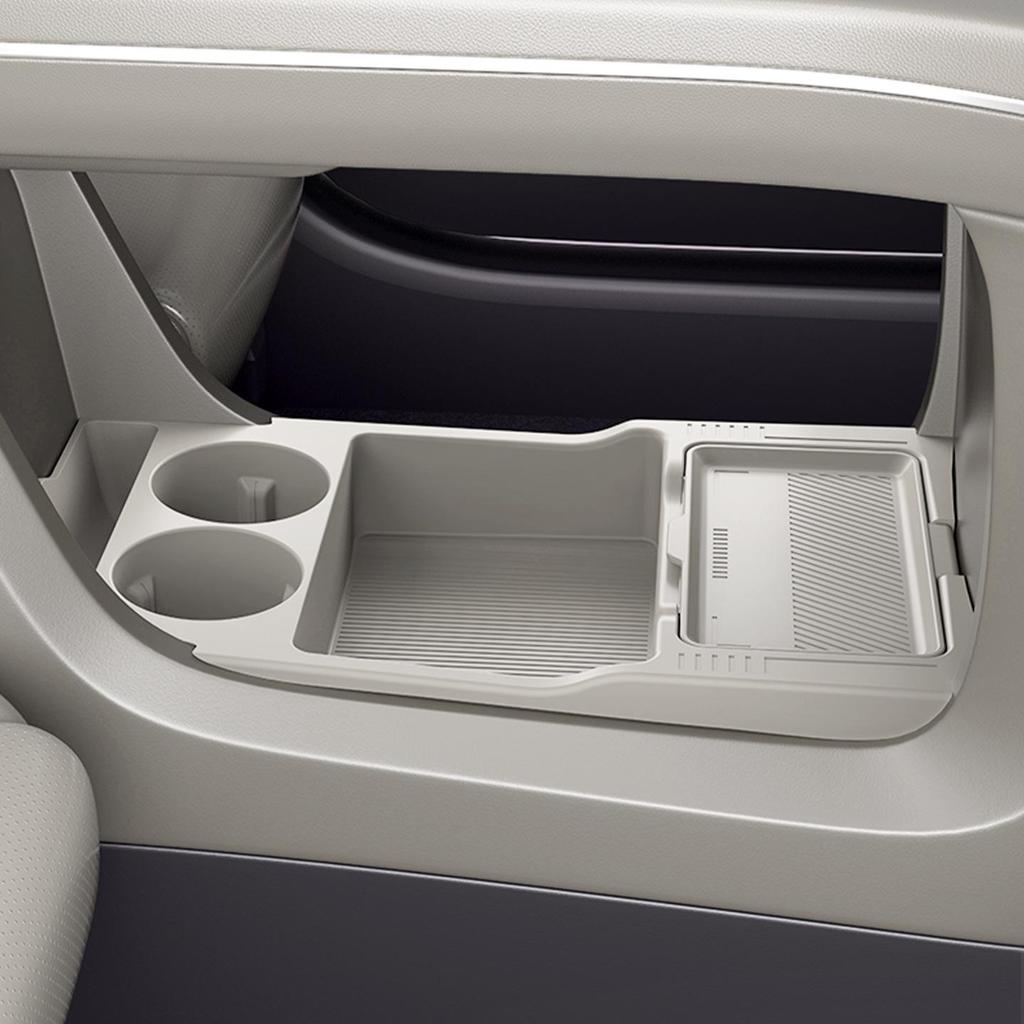 Compatible with 26 Nio ES8 Models - Silicone Center Console Lower Storage Organizer for Car Interior Modification.