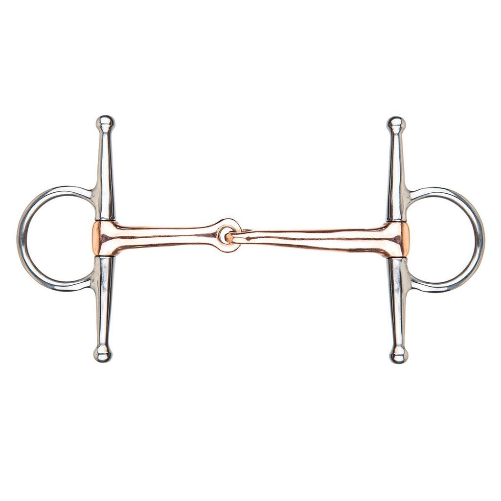 Cavassion H-típusú réz zabla lóhoz - Lovas edzőfelszerelés