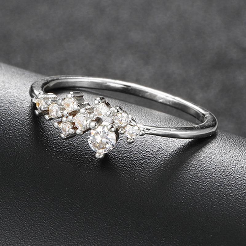 

ZHOUYANG Dainty Ring For Women Lady Mini Cubic Zirconia Finger Ring Light Gold Color / Silver Color Fashion Jewelry KCR088 5