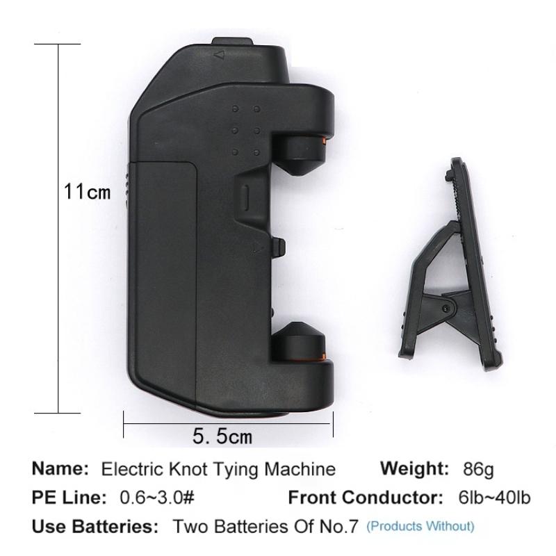 Машина для завязывания лески для рыболовных крючков, машина для завязывания узлов, электрический узловяз, ассистент для завязывания узлов, мотовило для лески, инструмент для завязывания чёрный