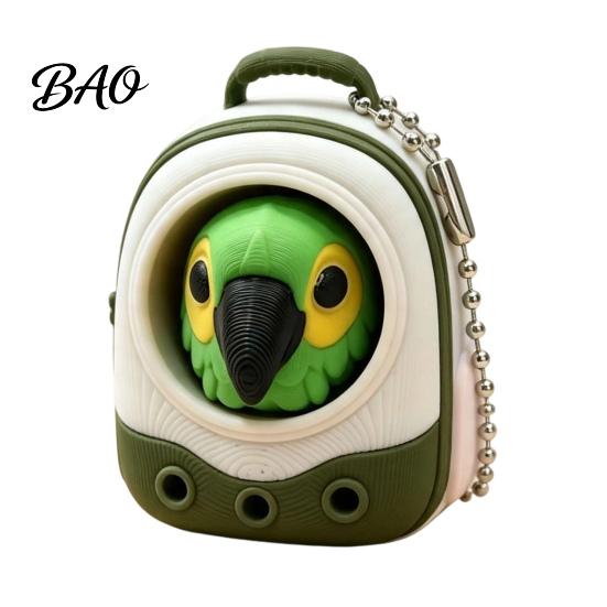 Desktop Stress Reliever Animal Backpack Clicker Fidget Toy, Dog Cat Penguin Parrot Tactile Toy Finger Clicker, Relief Handbag Decorative Accessory