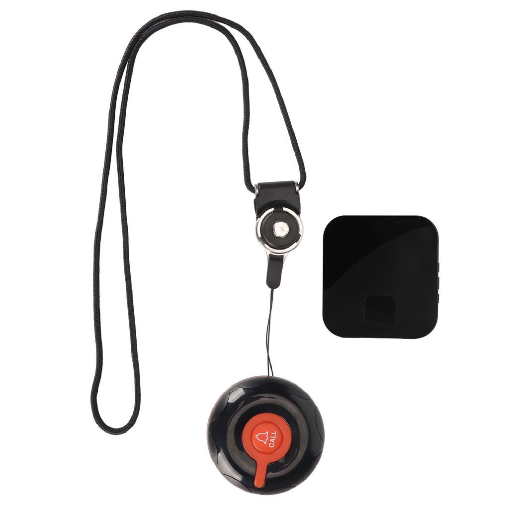 Smart Call System 1 Transmitter 1 Receiver Wireless Caregiver Pager SOS Call Button with LED Light