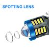 1pc Motorbike Light Accessories H4 BA20D Motorcycle High Definition Front Headlight Bulb White Yellow LED Fisheye Lens Fog Lamp