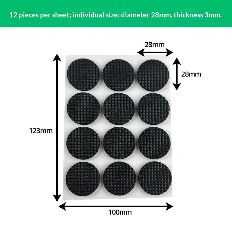 4/8/12/16/18Pcs Furniture Foot Pads Self Adhesive Non Slip Grid Chair Table Leg Protector Noise Reduction Pad Protector Hardware
