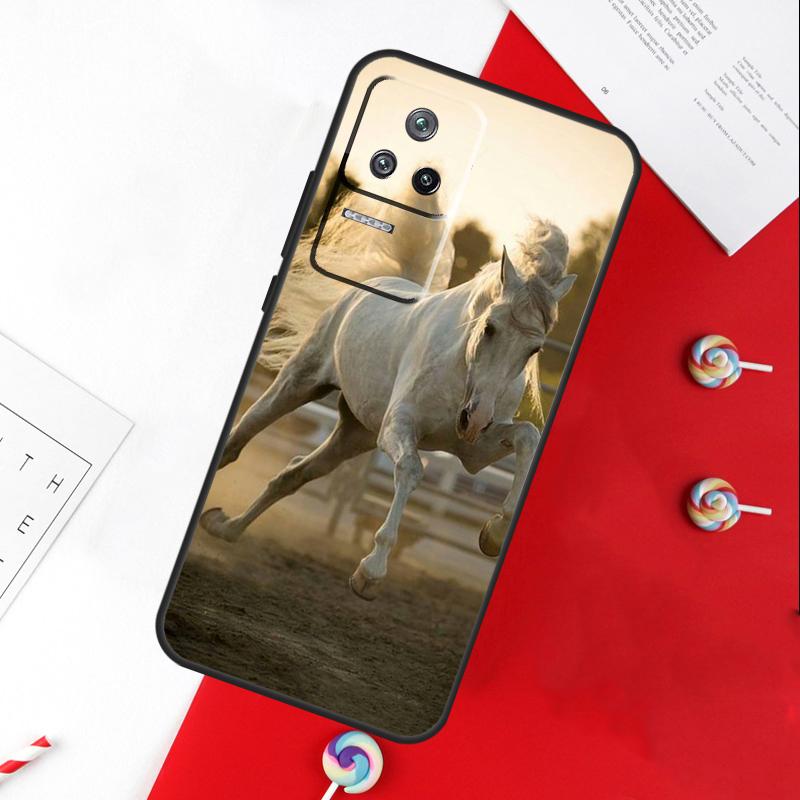 Galloping Horse Cover For Xiaomi 11T 12T 13T 14T Pro 13 14 15 Ultra POCO X7 Pro X3 X5 X6 F5 F6 M6 Pro Case