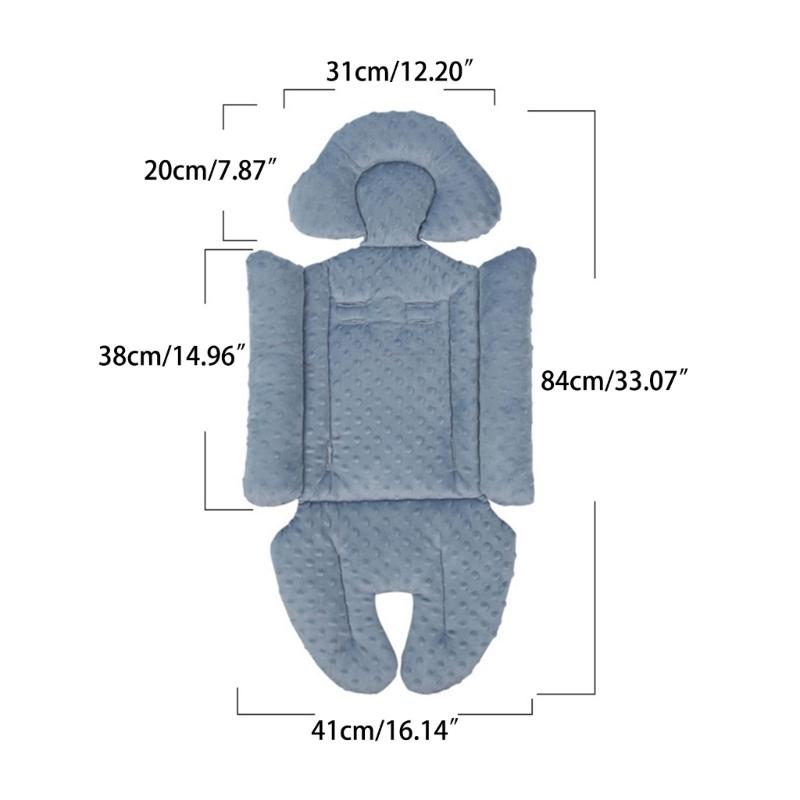 Stroller Seat Liners Baby Stroller Cushion Soft Baby Seat Pad Comfortable Baby Pram Carriage Cushion Non Slip Cushion