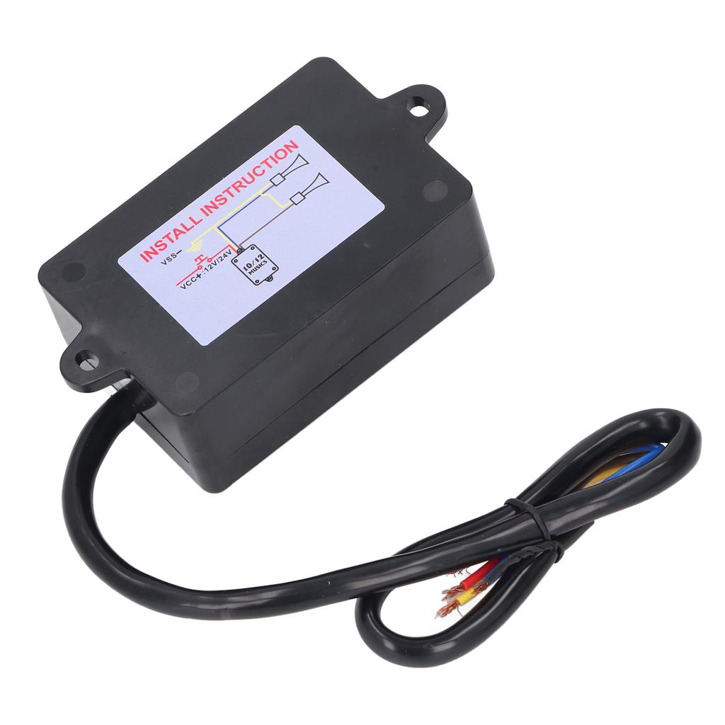12 Tone Horn Controller Enhance Sound Quality Universal Fit Car Horn Controller for 12V To 24V