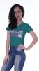 Moomaya Womens Short Sleeves V Neck Tshirt Top w  Sequin Patch ShortTee Summer