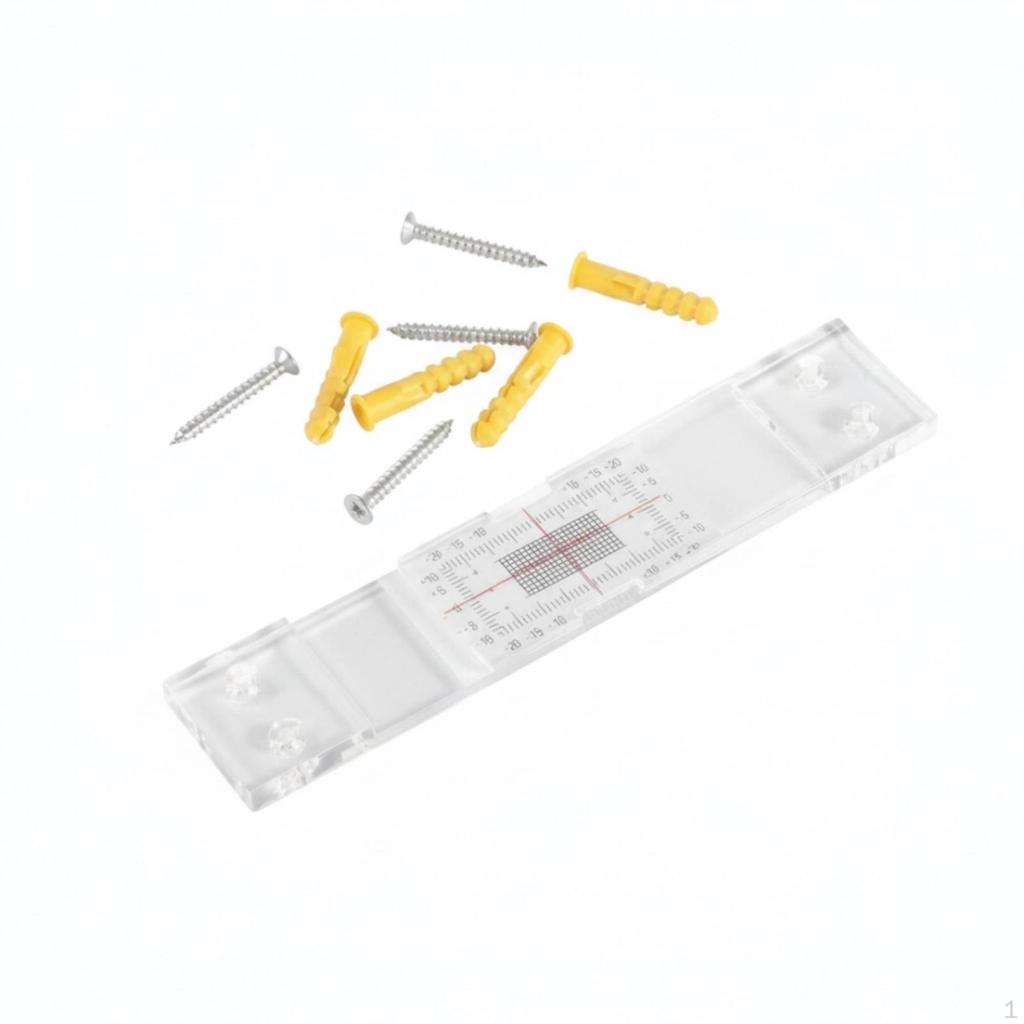 Crack Board Transparent Measurement Tool with Scale Acrylic for Engineers, Inspectors,