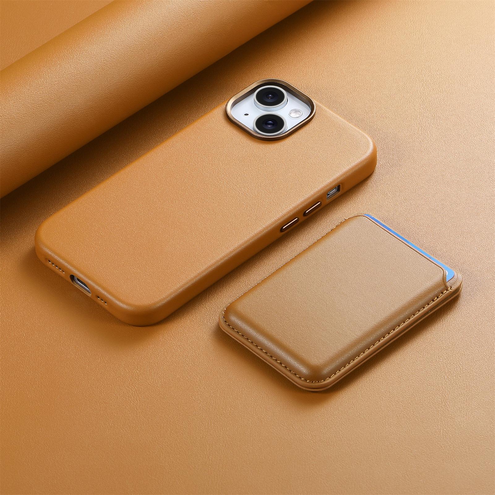 

Подходит для Apple 16 Pro Max, чехол для мобильного телефона, магнитная сумка для карт, складной кронштейн 14Pro, защитный чехол для iPhone 15 iPhone 13 Pro седло коричневый