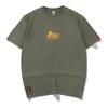 Cross-border Year of the Horse National Tide Embroidered Round Neck Short Sleeve Trendy Heavyweight Loose Fit Chinese Style Men's Spring-Summer Tee