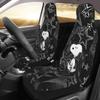 Snoopy's Leuke Honden Autostoelhoezen Voorstoelen 2 Stuks Auto Interieur Bescherming Universele Pasvorm Voor Vrachtwagens Bestelwagens Suv's Sedans