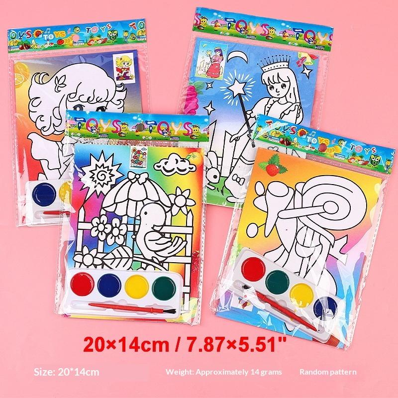 DIY Watercolor Painting Set Portable All-in-One Art Kit for Kids Home Craft School Party Creative Activities