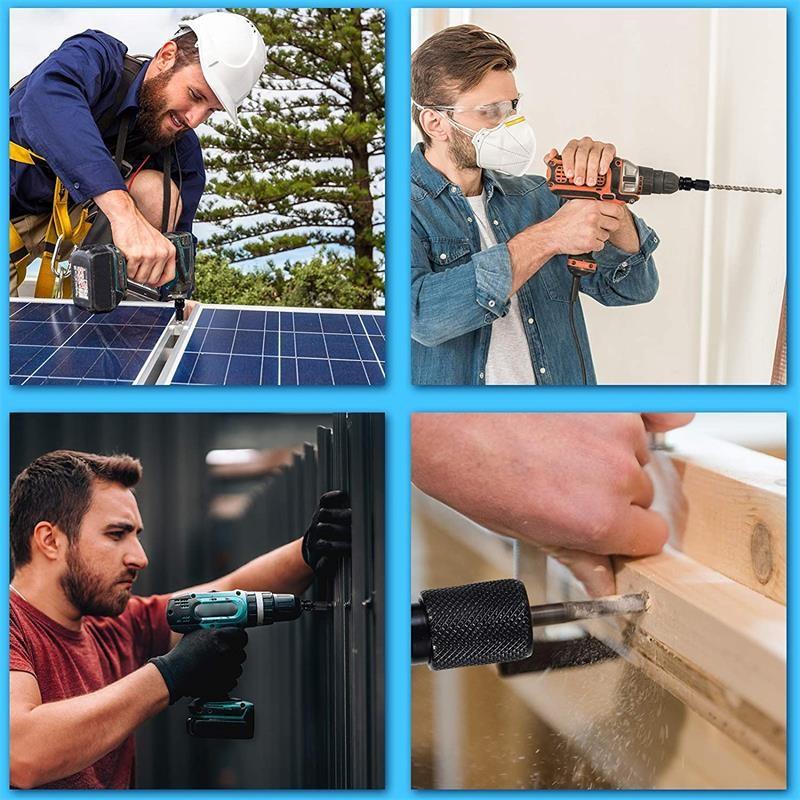 1/2" Square To 1/4" Hex Ratchet Socket Wrench Socket Adapter Spanner Set Drive Converter Universal Adaptive Impact Tool