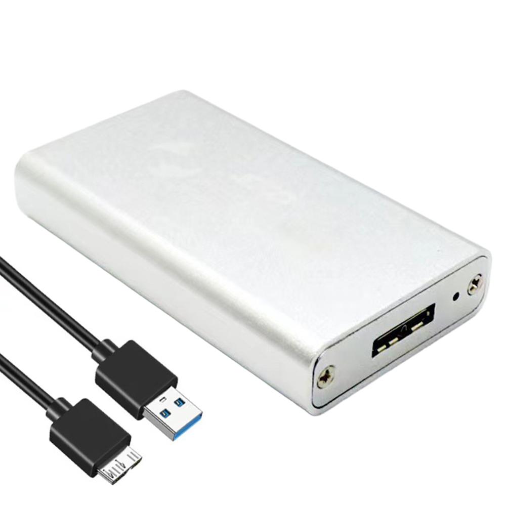 M.2 SSD Enclosure Aluminum Alloy MSATA USB 3.0 High Speed Data Transfer External Hard Drive Case for 2230/2242/2260/2280