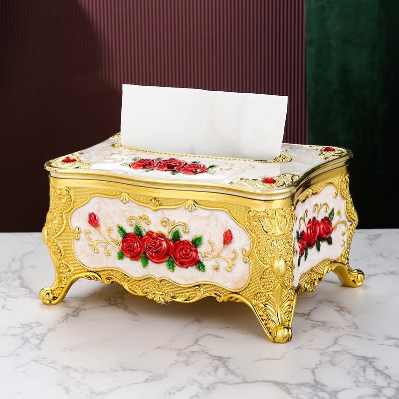 European-Style Luxury Tissue Box for Home, Hotel, Restaurant, or KTV Decor