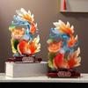 Artistic Resin Feng Shui Fish Figurine Symbolizing Abundances Decoration Perfect For Living Room Or Workspaces